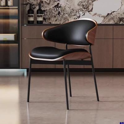 意式餐椅家用餐桌椅子木骨架设计师款酒店接待洽谈主题餐厅椅子