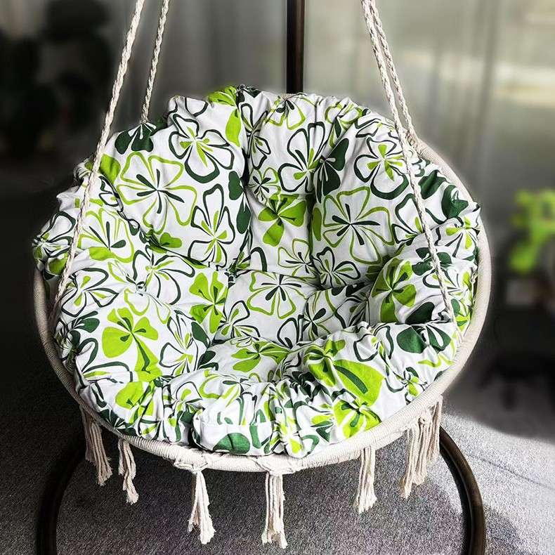 吊篮垫子鸟巢秋千单人吊椅靠垫可拆洗圆形藤椅摇篮坐垫加厚
