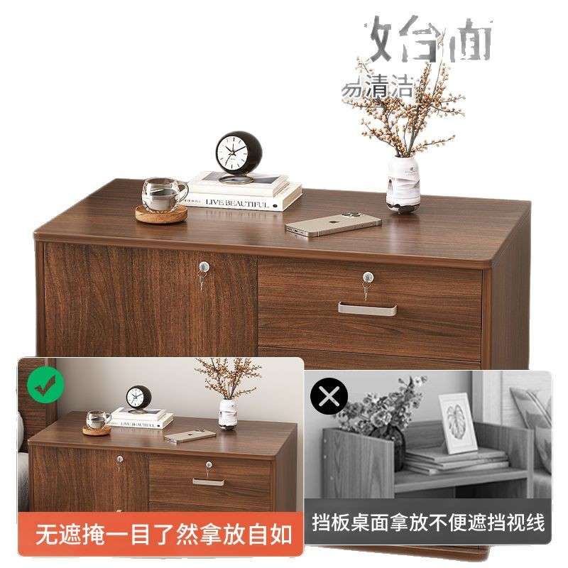 简易床边侧边柜2025新款创意置物收纳柜家用卧室可移动床头柜带锁