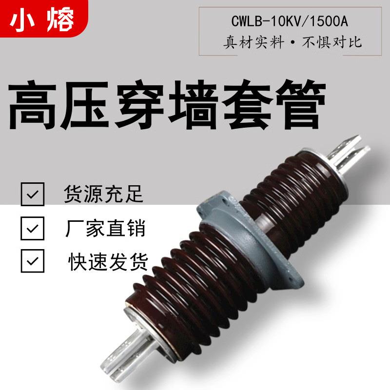 12KV1250A户外高压穿墙套管陶瓷CWLB-10KV1500A铝排双排