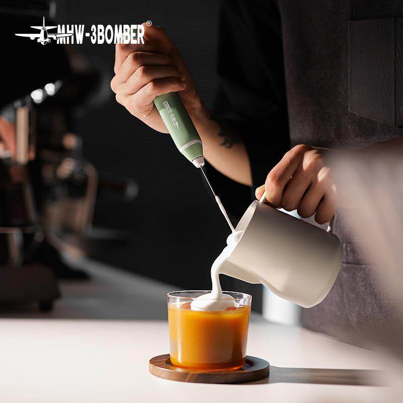 轰炸机打奶泡器咖啡打泡器家用电动奶泡机牛奶搅拌棒手持打发器
