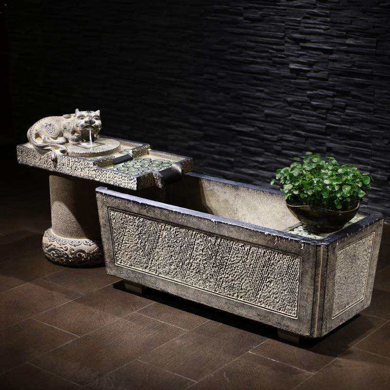 大型假山流水喷泉落地水景庭院客厅貔貅瑞兽饰品鱼缸开业送礼摆件,3C数码配件,USB灯,淘宝优惠券,粉丝福利购,淘宝优惠卷