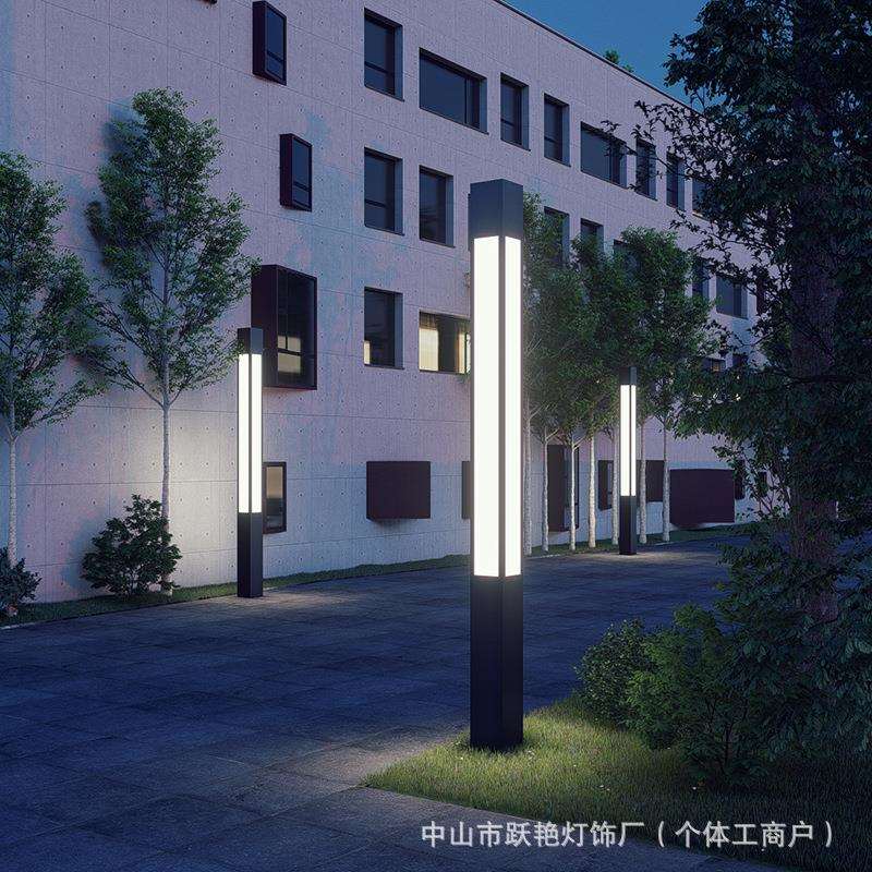 现代方形景观灯柱户外防水小区路灯别墅院子园林户外灯庭院草坪灯