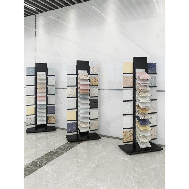 瓷砖店石材色板架大理石展示架石英石色卡架木地板人造石样品架子