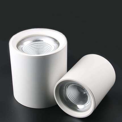 明装筒灯led压铸灯吸顶圆形客厅天花灯家用玄关过道灯走廊灯