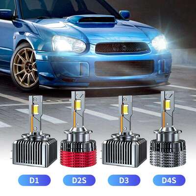 新款LED直插高亮D系列 D1D2D3D4D8 双铜管汽车大灯近光灯头灯