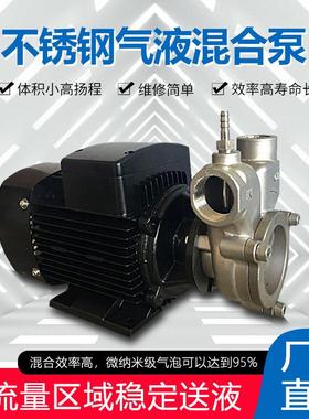 益顿厂家直 销304SS不锈钢溶气泵自吸式气浮泵循环泵气液混合泵用