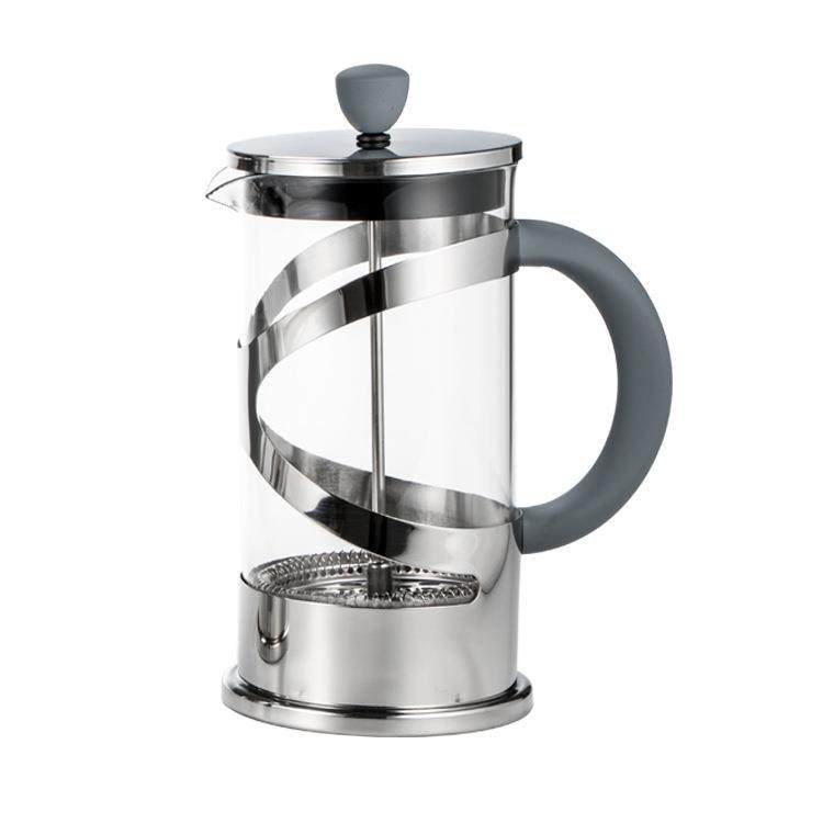 耐高温低温高硼硅玻璃法压壶咖啡冲泡杯灰色塑料手柄咖啡壶,3C数码配件,USB灯,淘宝优惠券,粉丝福利购,淘宝优惠卷