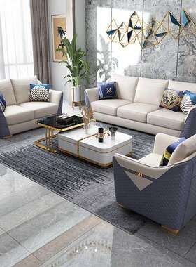 意式轻奢沙发三人位大小户型客厅奢华家具现代简约组合沙发SF806