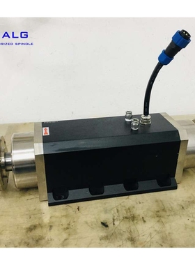 HALG水冷去毛刺双头高速电主轴 双头磨削精密主轴