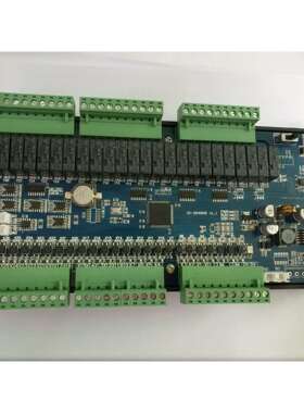 工控板PLC 板国产PLC替代 FX2N-48MR-10AD 2DA板式PLC 4轴带485