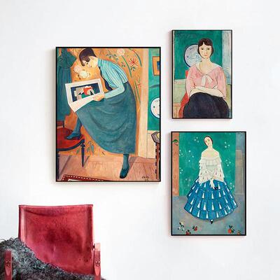 你那么美小众艺术装饰画北欧风格人物挂画客厅卧室壁画纳尔乔林
