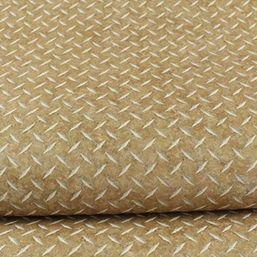 德国进口纯纸壁纸现代简约浅咖色钢板铁艺纹书房酒吧餐厅背景墙纸