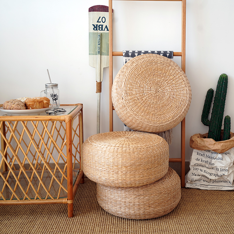 传统手工蒲团榻榻米坐垫阳台飘窗B垫茶室民宿坐墩加厚隔凉禅修草