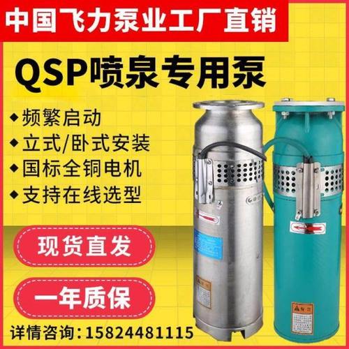 QSP不锈钢潜水喷泉泵QS65-10-3喷泉专用泵水景景观变频泵喷泉水泵