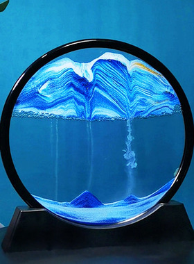 流沙画摆a件3d艺术沙漏客厅办公室桌面酒柜家居装饰创意节日礼物