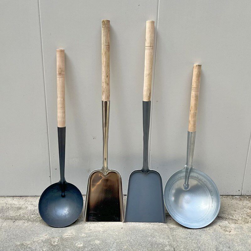 加厚瓢一体铁水瓢食堂铁锅铲水勺工业勺养L殖水勺瓜瓢多用泥灰铲