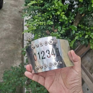 可弯曲灯柱电线杆磁吸数字母编号镂F空喷漆模板金属活动可变卡槽