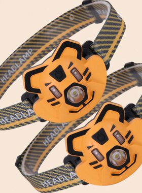 头灯超轻便安全usb头灯鹰天便携室内充电户外儿童卡通猎露营学生