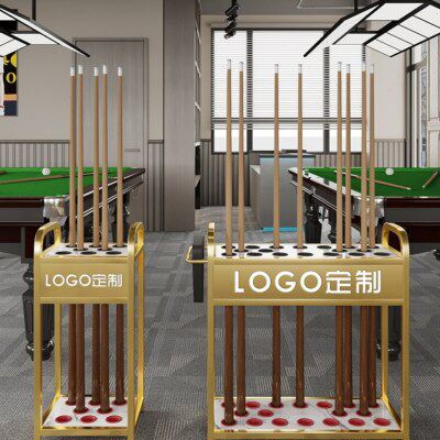 俱乐部球杆收纳架落地台球杆架台球厅公杆放置展示架球杆架杆支架