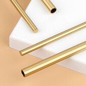 金色纯铜实木轻奢沙发配件铜条实心空心新中式 饰条 家具1米铜棒装