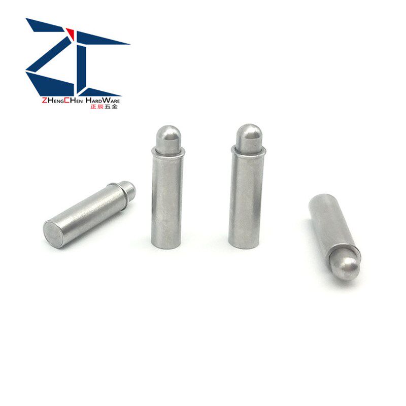 ZC206-2小径弹簧k柱塞短型止动弹簧销MPJS-1.5/2/3/4-3球面型ZAS2