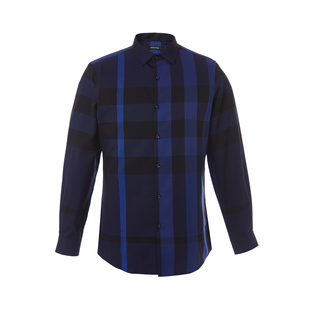 长袖 开衫 衬衫 休闲衬衣上班经典 格子撞色时尚 丹戈迪亚DANFURUI男士