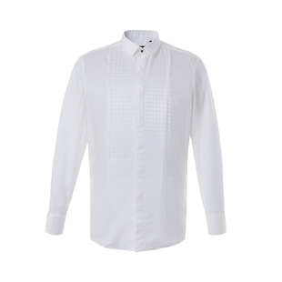 翻领开衫 丹戈迪亚DANGEDIYA男士 100%棉 衬衫 纯色上班通勤 长袖