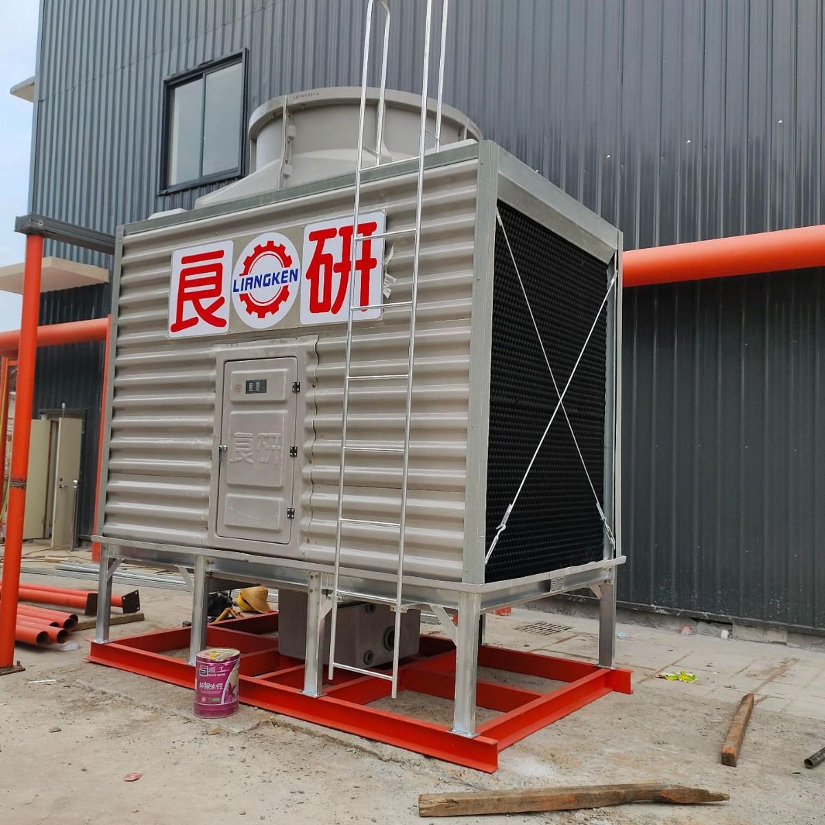 厂家供应125吨横流式方形玻璃钢冷却塔工业冷水塔凉水塔