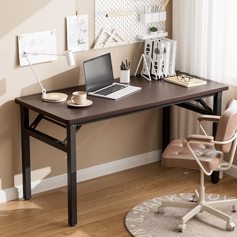 可折叠台式电脑桌学习桌家用办公学生书桌长方形小桌子简易出租屋