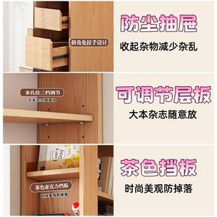 纯实木沙发侧边柜子边几置物柜客厅边柜侧柜窄柜书柜高立柜储物柜
