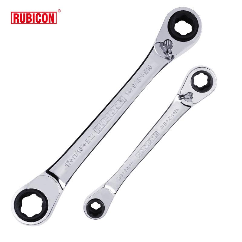 RUBICON罗宾汉12合1双向棘轮扳手公英制星型RGW-11X13/RGW-17X19