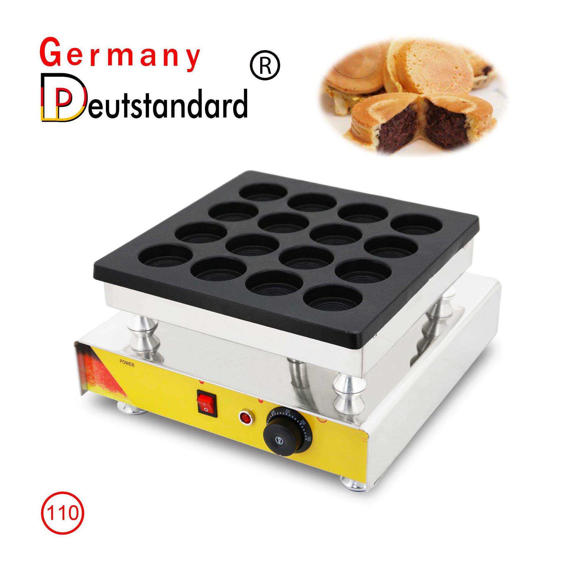 商用电热红豆饼机16孔/32孔/48孔圆形方形摆摊车轮饼机器