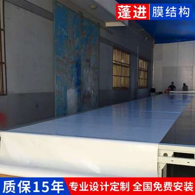 厂家直销建筑pvc膜布膜结构停车棚加工户外pvc张拉膜布雨篷车篷布