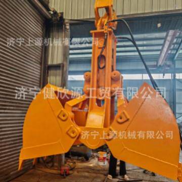 液压清污泥贝型抓斗小型吊车机械设备港口码头装煤卸沙挖机贝壳斗