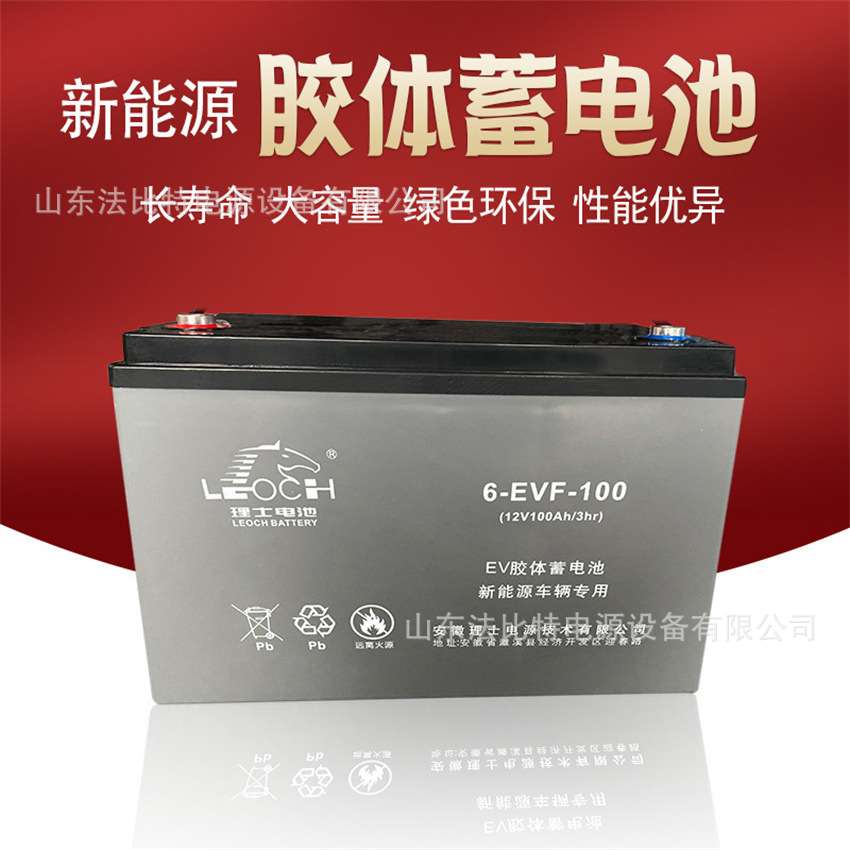 安徽理士动力型蓄电池6-EVF-100B免维护12V100Ah 电动洗地车