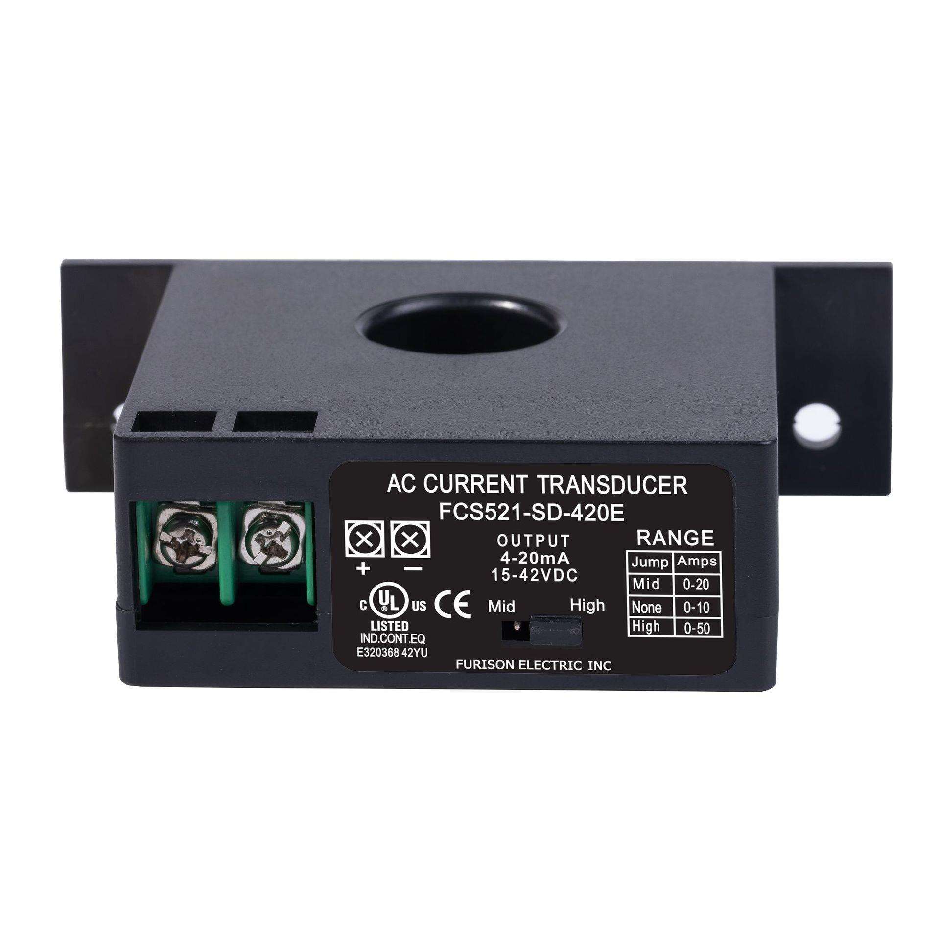 交流电流变送器模拟信号输出5V 0-10V 4-20ma输入工业高精度