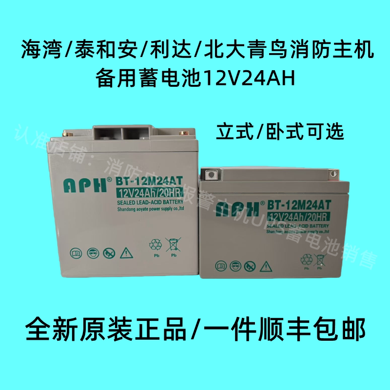 蓄电池BT-12M24AT海湾/松江消防主机12V24AH应急UPS电源EPS直流屏