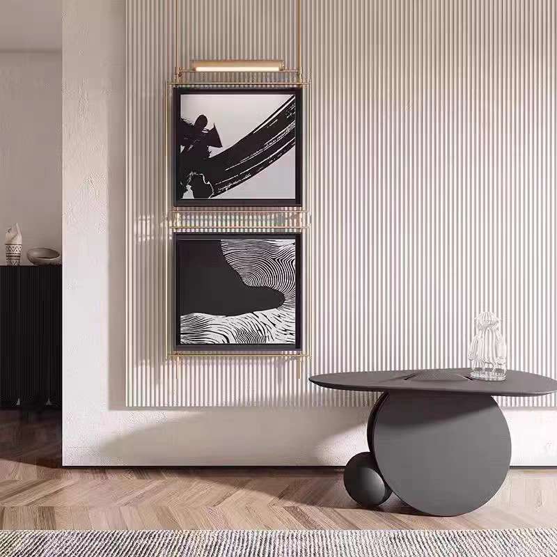 美式抽象艺术墙画客厅卧室书房蓝色海洋创意装饰画 铁艺简约画