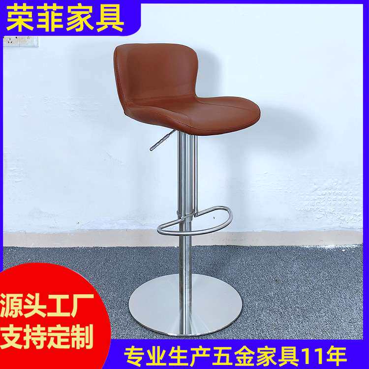 极简吧台椅升降旋转吧椅现代简约家用岛台椅餐厅水吧高脚椅厂家