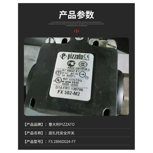 pizzato皮扎托微动开关FS 3096E024-M2意大利进口库存