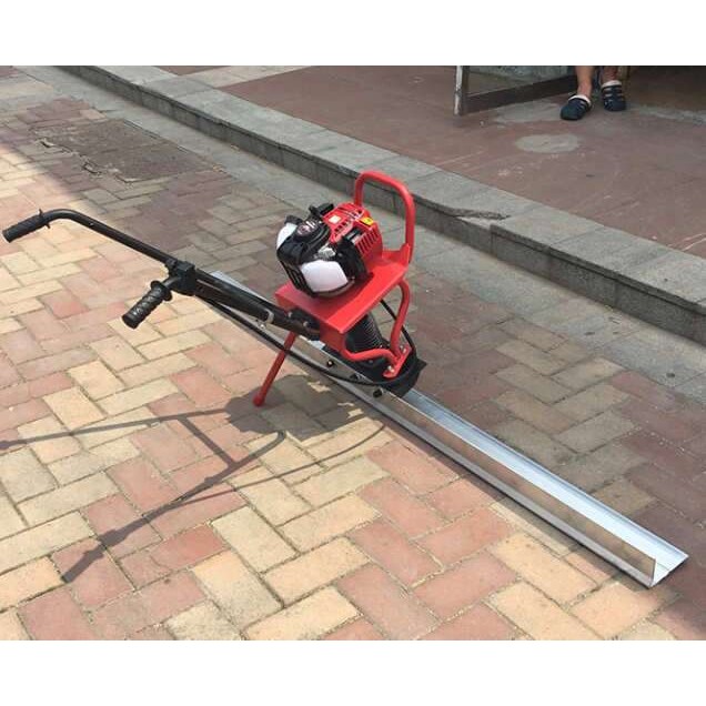 小型迷你震动尺混凝土路面振动找平整平机地下车库小型地面摊平机