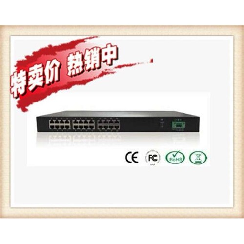 三旺IES1024L 24口百兆非网管工业以太网宽温交换机 IES1024 机架