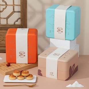 高档空铁盒子厂家定制做通用礼品 盒48粒12个y装 新款 中秋月饼包装