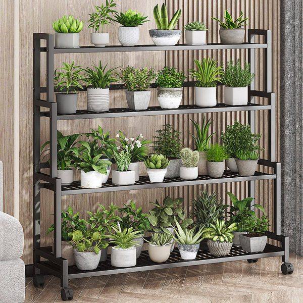 花架子客厅落地式花盆置物架可移动多层室内阳台绿萝植物摆放层架,家居饰品,花盆,淘宝优惠券,粉丝福利购,淘宝优惠卷