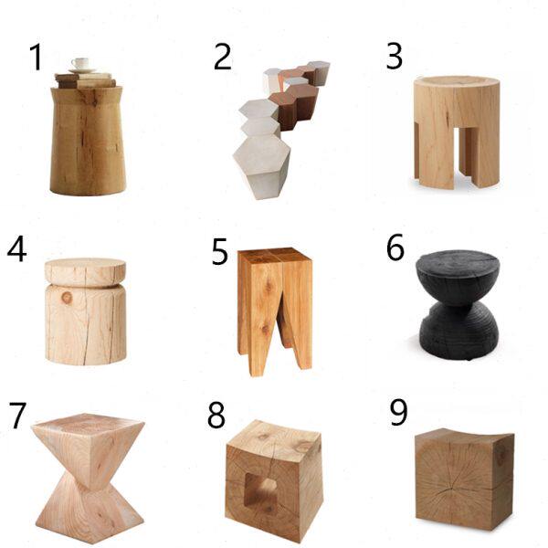 摆件树桩实木木墩坐圆凳子北欧风民宿沙发边几角几原木茶几创意凳