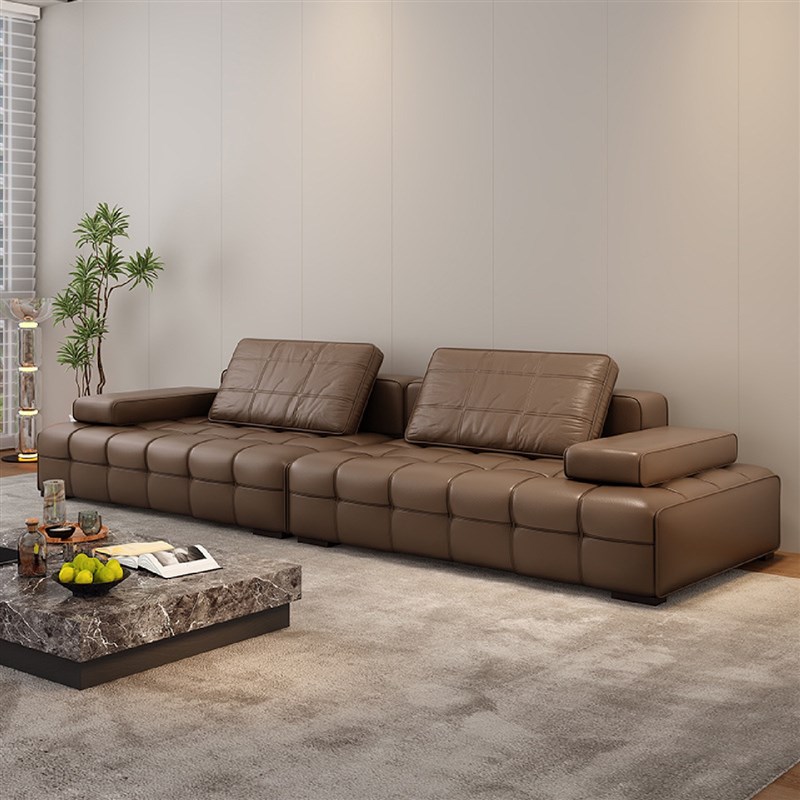 现代简约意式系极简风劳r伦斯沙发客厅大户型别墅高端直排网红沙