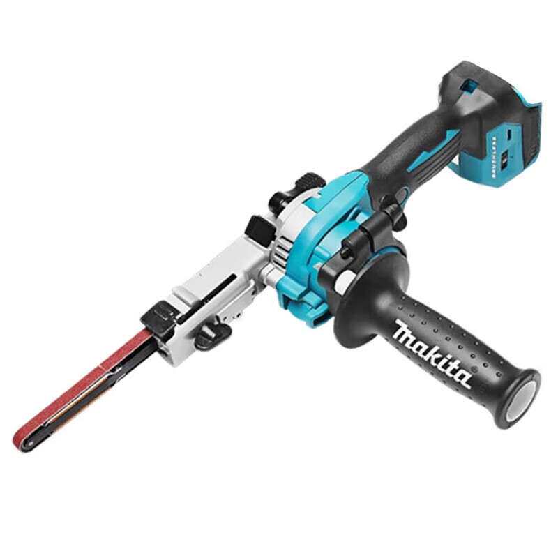 牧田(MAKITA)充电式带式砂光机打磨机砂纸机角度调整无段变速多