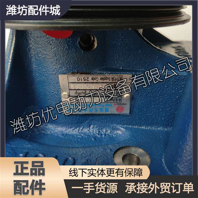潍柴WP10柴油发动机WD10发电机组船舶用612600062171冷却淡水泵