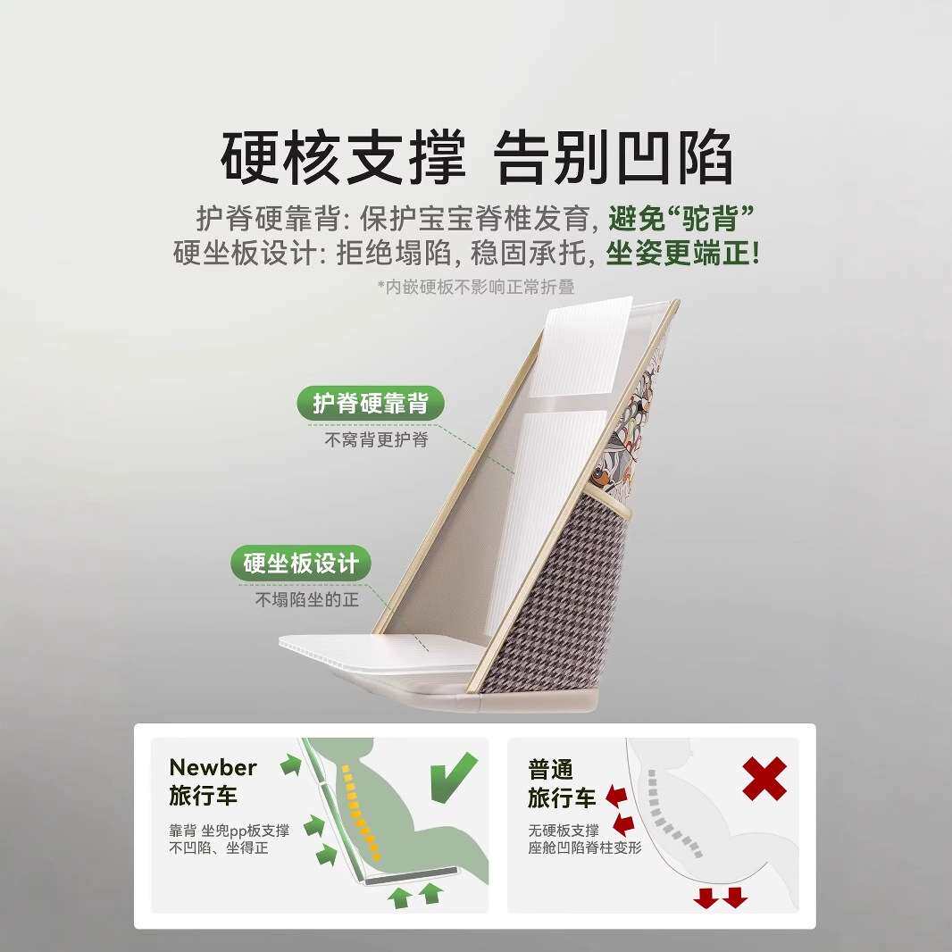 纽贝尔口袋推车婴儿车宝宝溜娃轻便折叠儿童遛娃神器登机婴儿推车